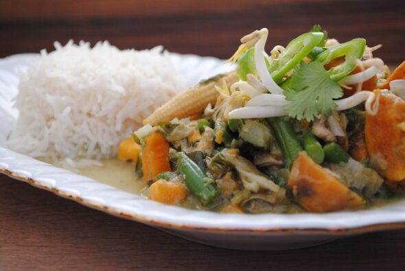 zielone curry