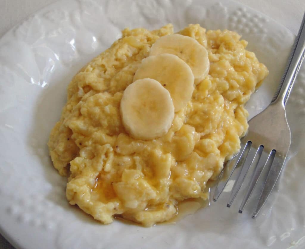 Jajecznica z bananem