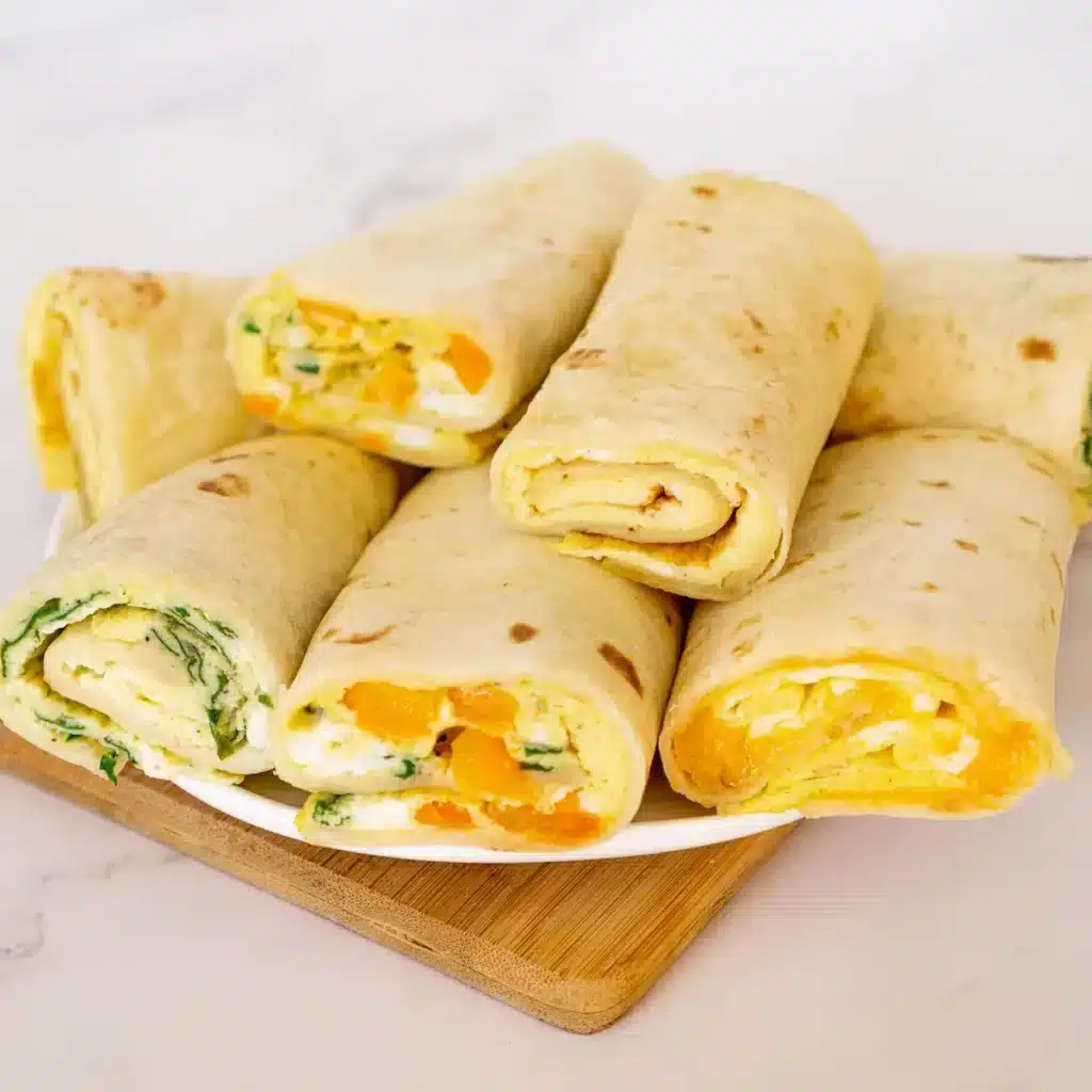Tortilla z jajecznicą na śniadanie