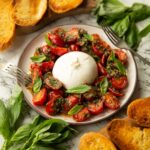 Burrata z pomidorami