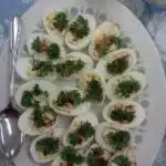 Jajka faszerowane szynką