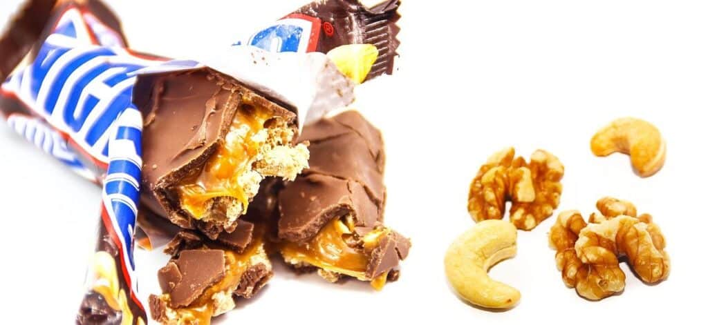 Snickers bez pieczenia